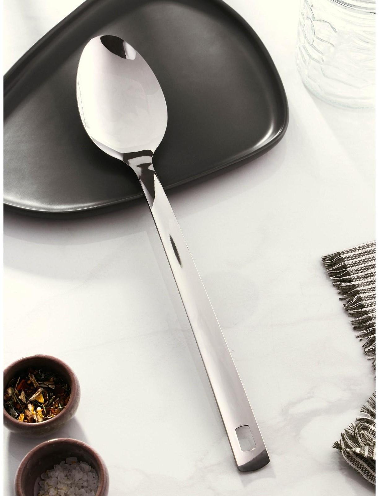 Ложка разливательная из нержавеющей стали Доляна Everyday, 38×7 см, толщина 3 мм, цвет серебряный