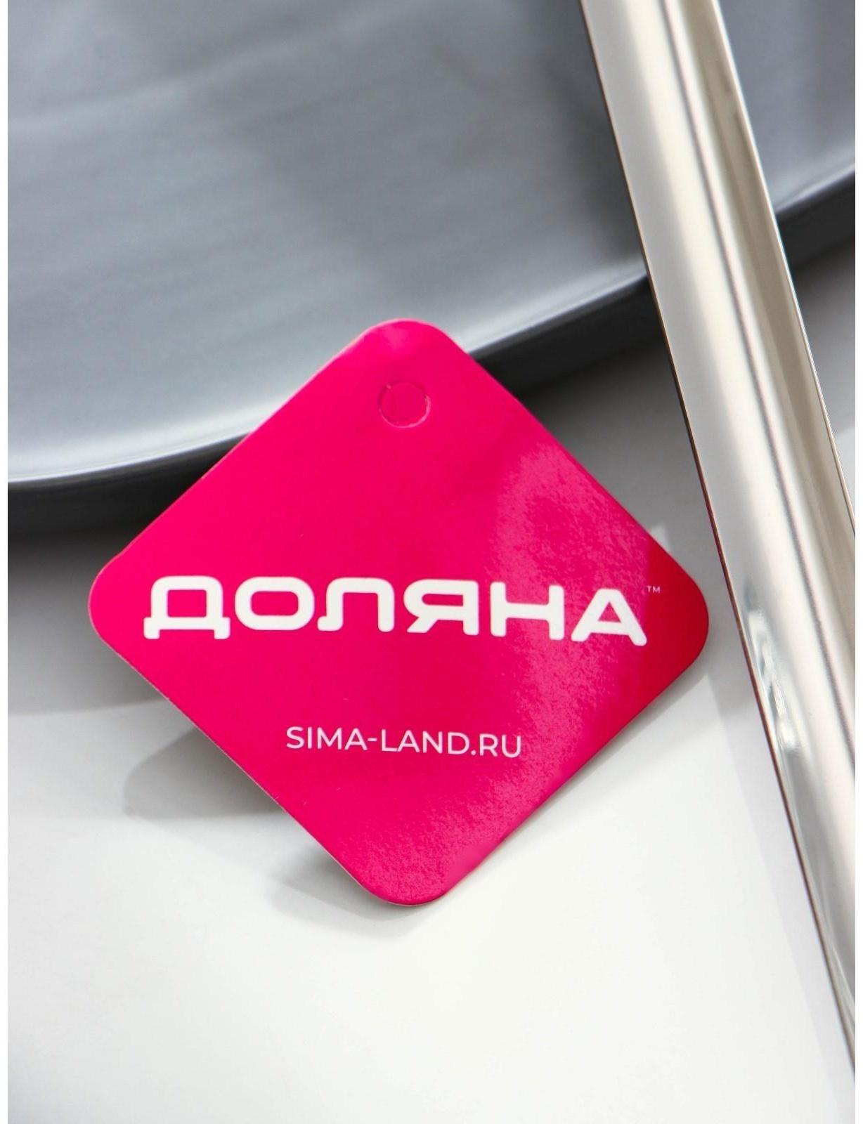 Шумовка из нержавеющей стали Доляна Everyday, 38×11,5 см, толщина 3 мм, цвет серебряный