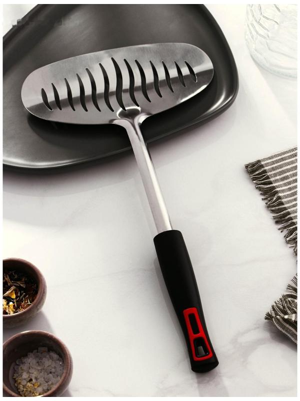 Лопатка для рыбы из нержавеющей стали Доляна, 34,5×18,5 см