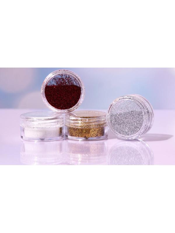Косметический глиттер в баночке, микс цветов, набор 4 шт., 1 баночка = 5 г