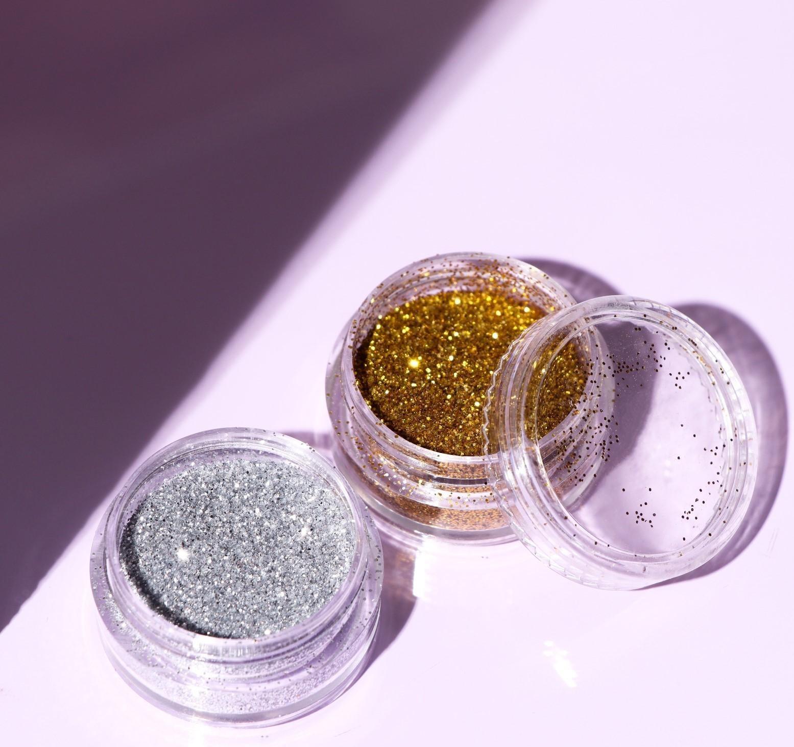Косметический глиттер в баночке «Золото и серебро» набор, 2шт. по 5 г