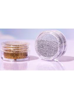 Косметический глиттер в баночке «Золото и серебро» набор, 2шт. по 5 г