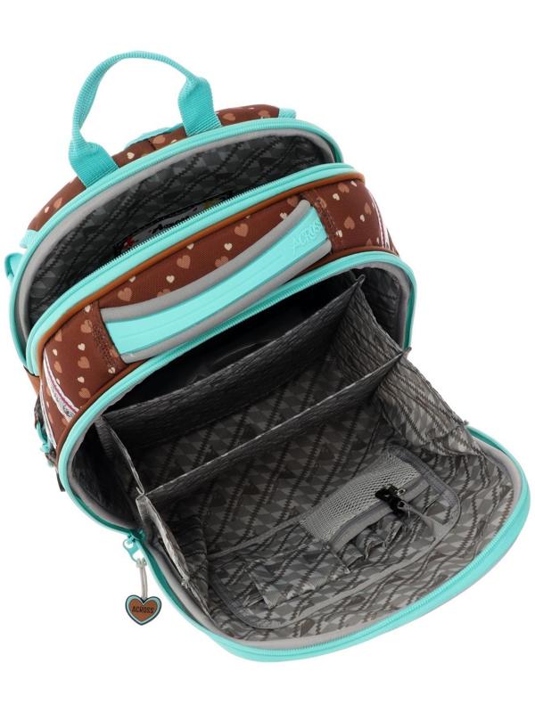 Рюкзак каркасный 35 х 26 х 14 см, наполнение: мешок, пенал, Across