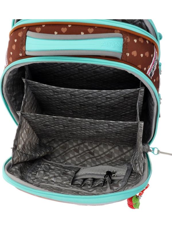 Рюкзак каркасный 35 х 26 х 14 см, наполнение: мешок, пенал, Across