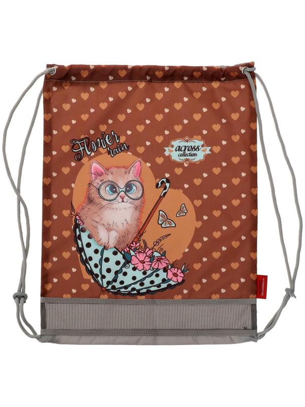 Рюкзак каркасный 35 х 26 х 14 см, наполнение: мешок, пенал, Across