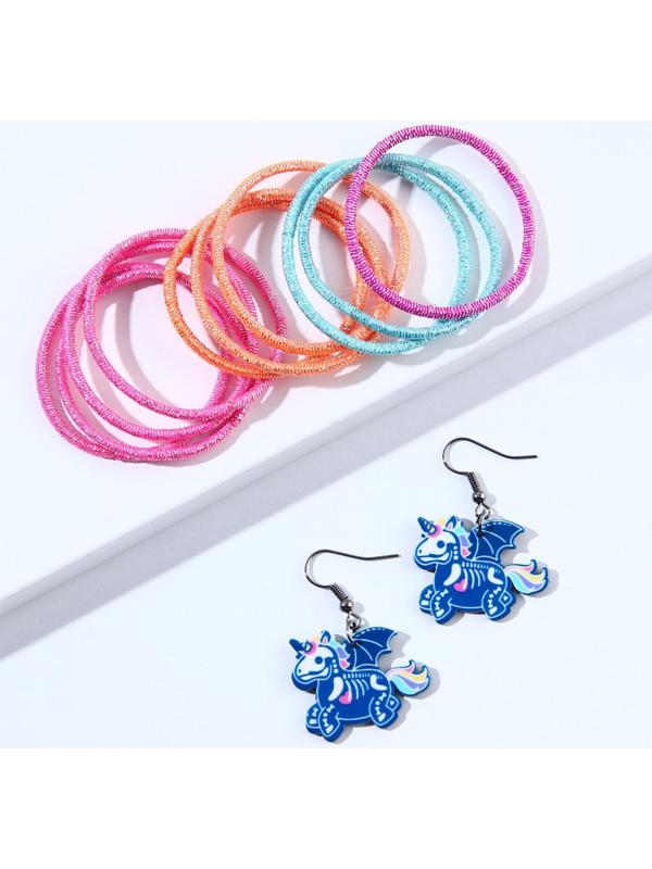 Серьги и резинки для волос «Я знаю, что ты обо мне думаешь», набор 11 предметов