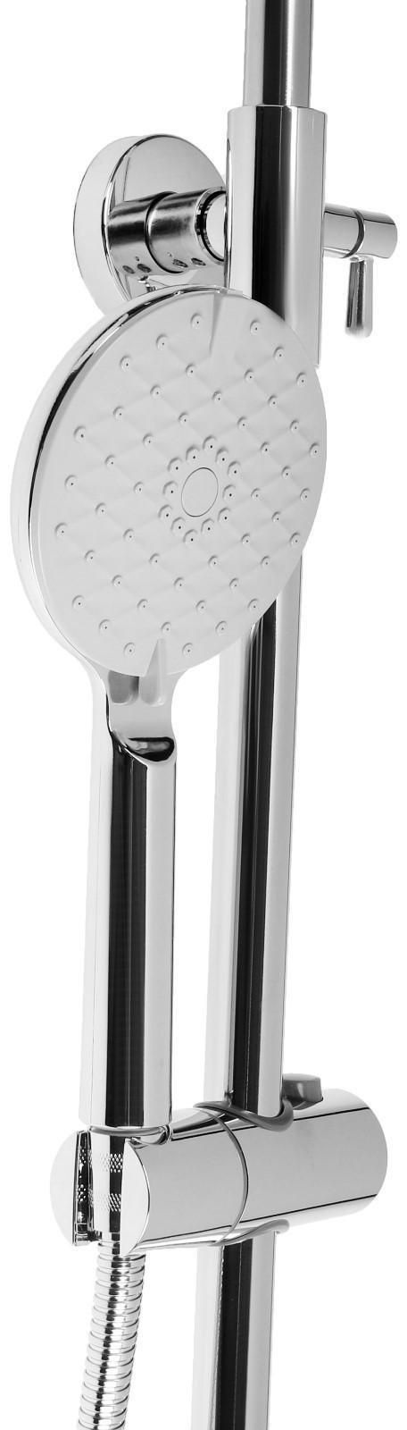 Душевая система ZEIN ZS-1, смеситель, тропическая и ручная лейка 3 режима, латунь, хром