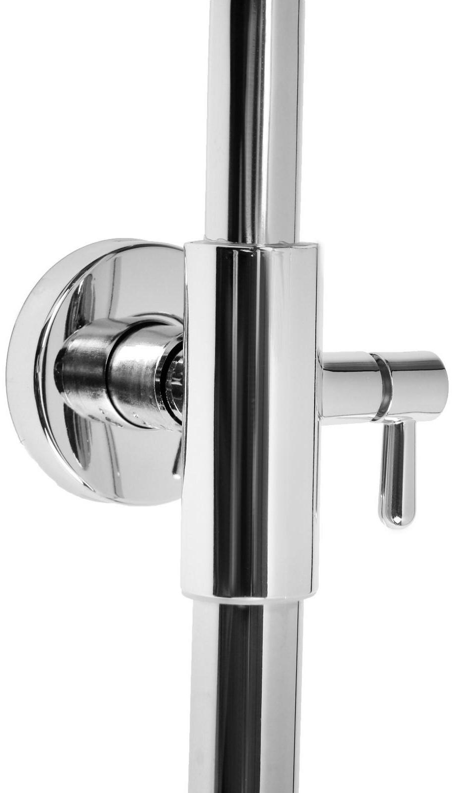 Душевая система ZEIN ZS-1, смеситель, тропическая и ручная лейка 3 режима, латунь, хром