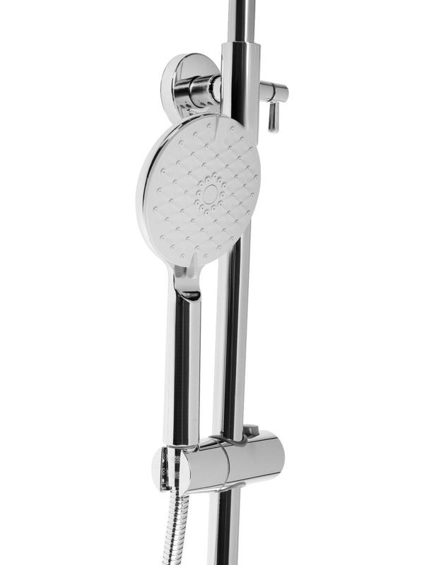 Душевая система ZEIN ZS-1, смеситель, тропическая и ручная лейка 3 режима, латунь, хром