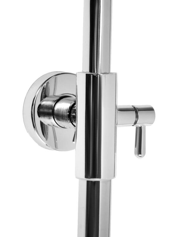 Душевая система ZEIN ZS-1, смеситель, тропическая и ручная лейка 3 режима, латунь, хром