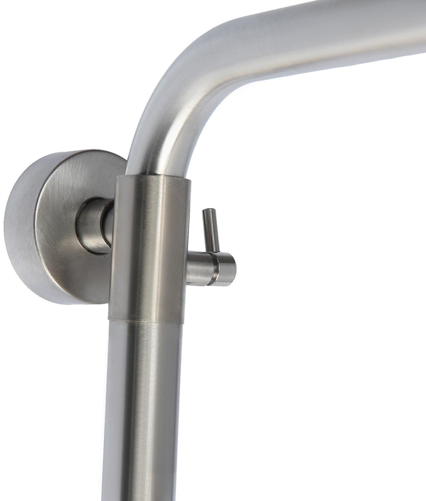 Душевая система ZEIN ZS-2, смеситель, тропическая и ручная лейка, нержавеющая сталь, сатин