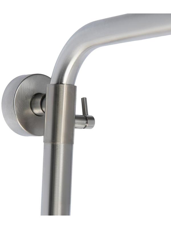 Душевая система ZEIN ZS-2, смеситель, тропическая и ручная лейка, нержавеющая сталь, сатин