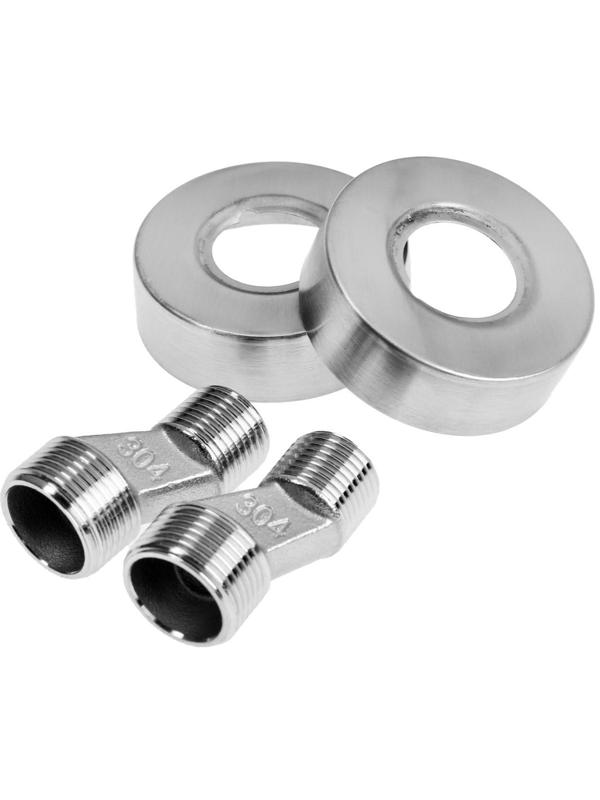 Душевая система ZEIN ZS-2, смеситель, тропическая и ручная лейка, нержавеющая сталь, сатин