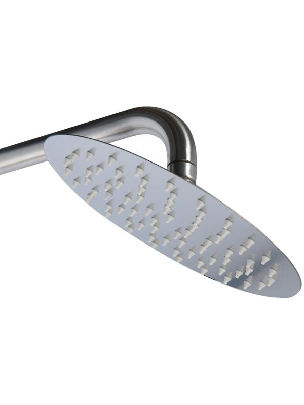 Душевая система ZEIN ZS-2, смеситель, тропическая и ручная лейка, нержавеющая сталь, сатин