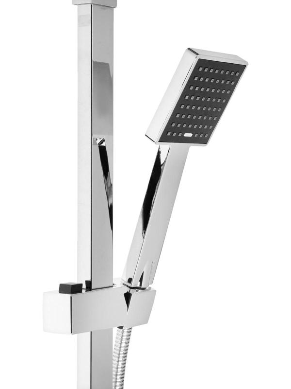 Душевая система ZEIN ZS-4, смеситель, тропическая и ручная лейка, латунь, хром