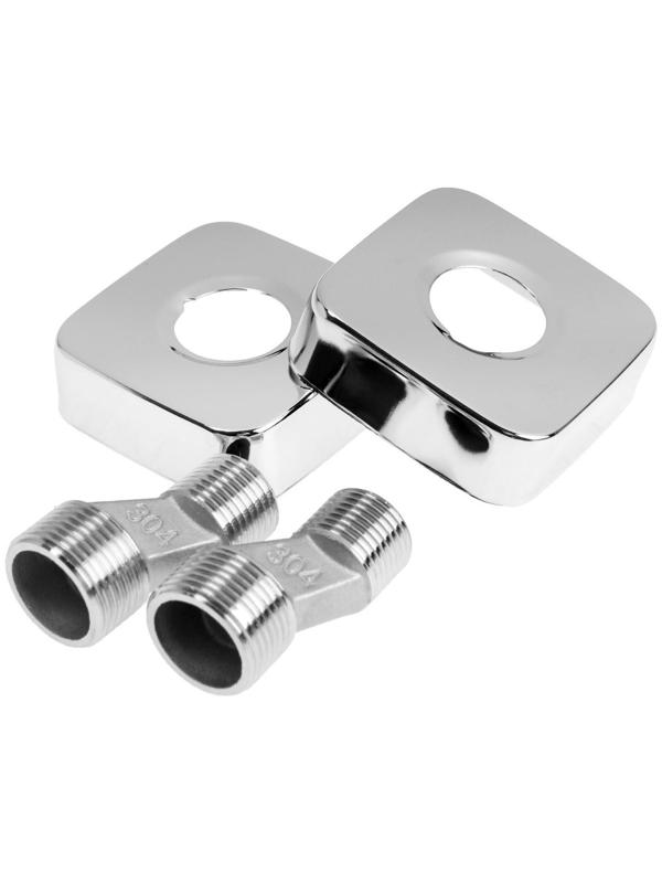 Душевая система ZEIN ZS-4, смеситель, тропическая и ручная лейка, латунь, хром