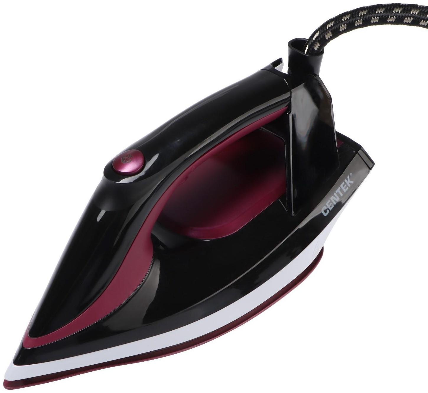 Парогенератор Centek CT-2301, 3200 Вт, керамическая подошва, 65 г/мин, 1.5 л, бордовый