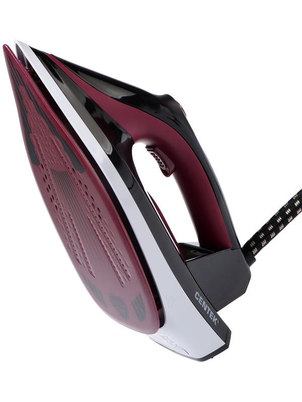 Парогенератор Centek CT-2301, 3200 Вт, керамическая подошва, 65 г/мин, 1.5 л, бордовый