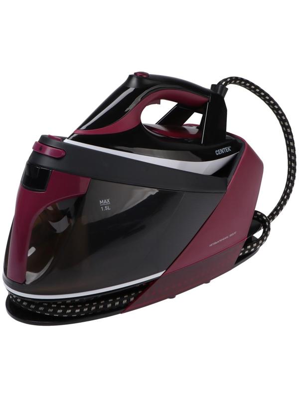 Парогенератор Centek CT-2301, 3200 Вт, керамическая подошва, 65 г/мин, 1.5 л, бордовый