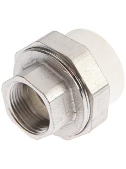 Муфта комбинированная ZEIN, полипропиленовая, американка, внутренняя резьба, d=32 мм х 3/4