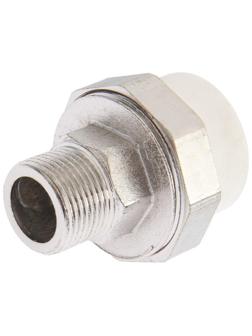 Муфта комбинированная ZEIN, полипропиленовая, американка, наружная резьба, d=32 мм х 3/4