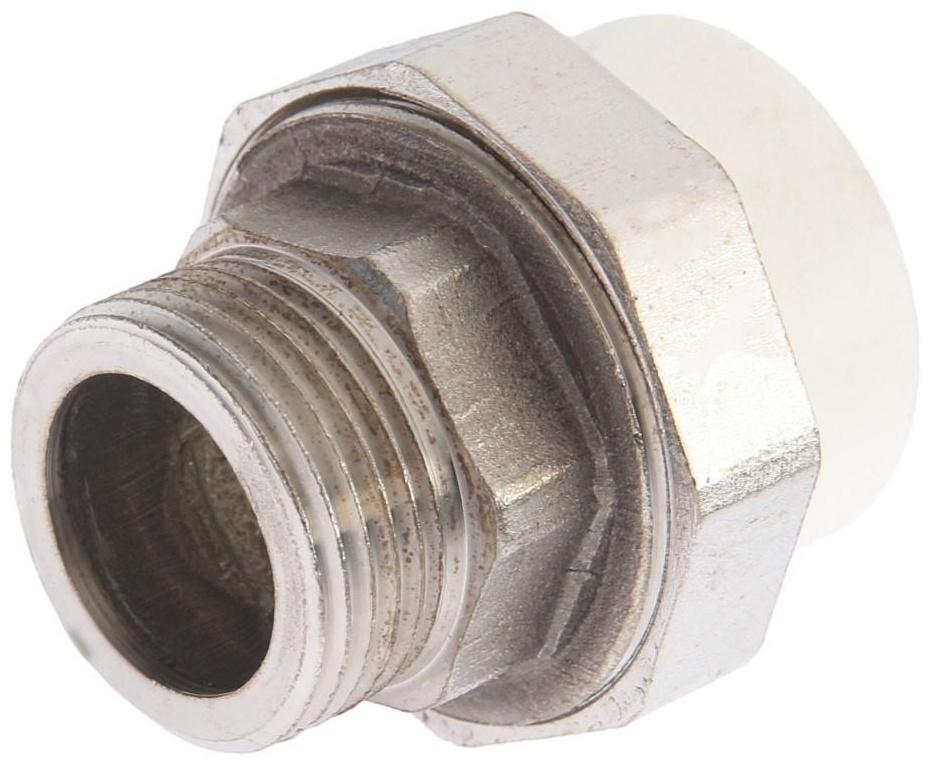 Муфта комбинированная ZEIN, полипропиленовая, американка, наружная резьба, d=32 мм х 1