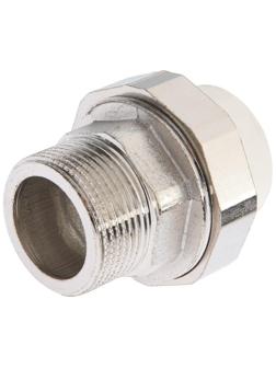 Муфта комбинированная ZEIN, полипропиленовая, американка, наружная резьба, d=32 мм х 1 1/4