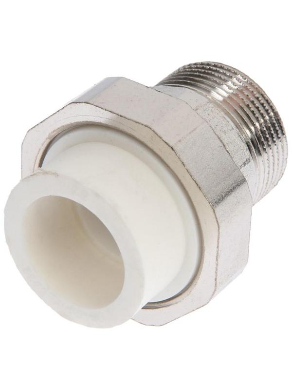 Муфта комбинированная ZEIN, полипропиленовая, американка, наружная резьба, d=32 мм х 1 1/4