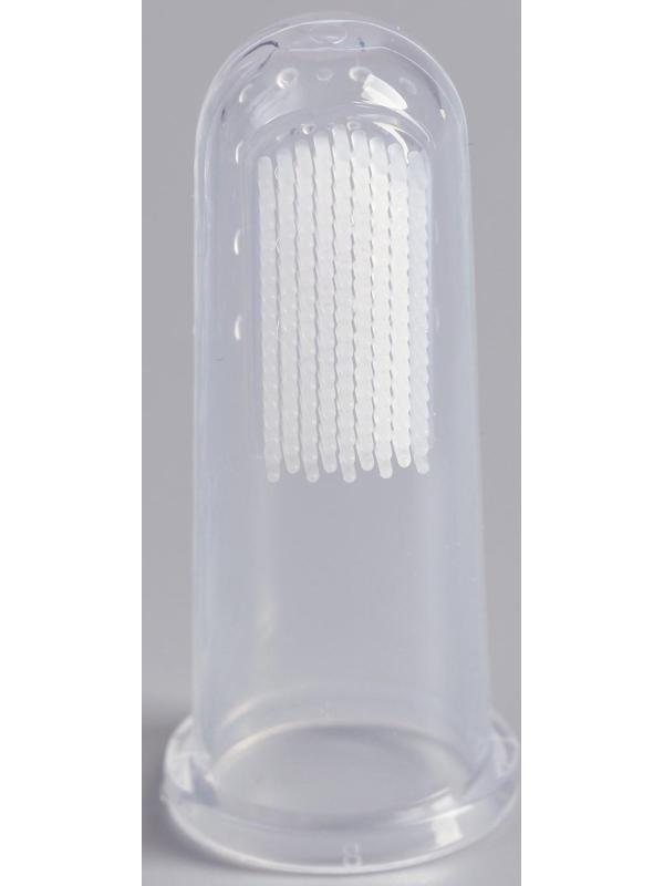 Щётка для чистки зубов животных, 5,5 х 2,5 см, голубой контейнер 7 х 4 см