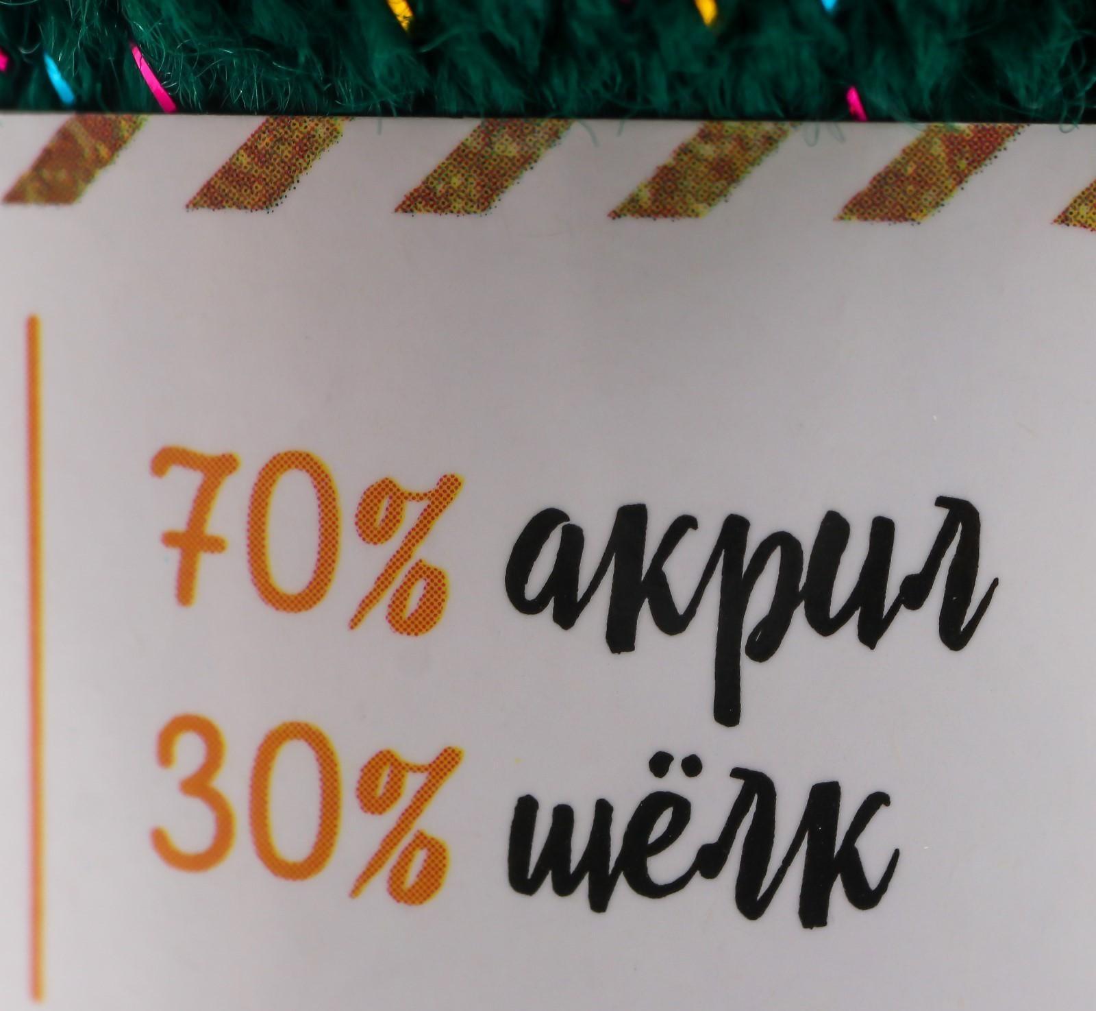 Пряжа 70% акрил, 30% шёлк 