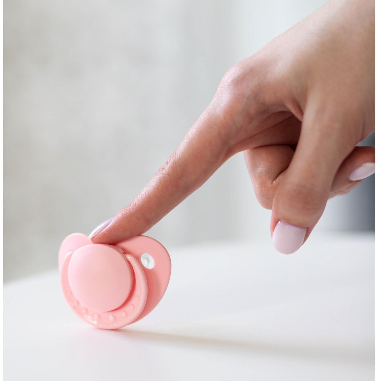 Пустышка ортодонтическая, силикон, от 0 - 3 мес., цвет розовый