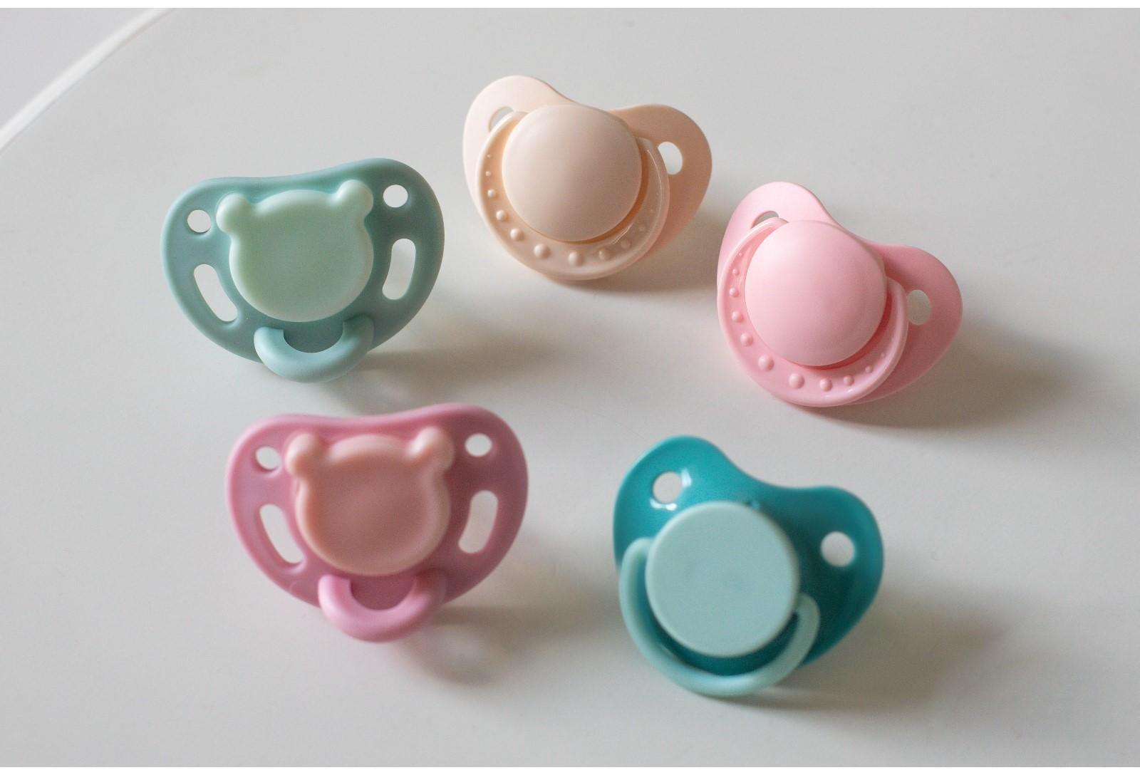 Пустышка ортодонтическая, силикон, от 0 - 3 мес., цвет розовый