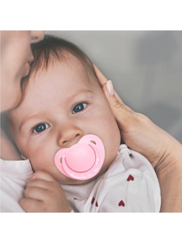 Пустышка ортодонтическая, силикон, от 0 - 3 мес., цвет розовый