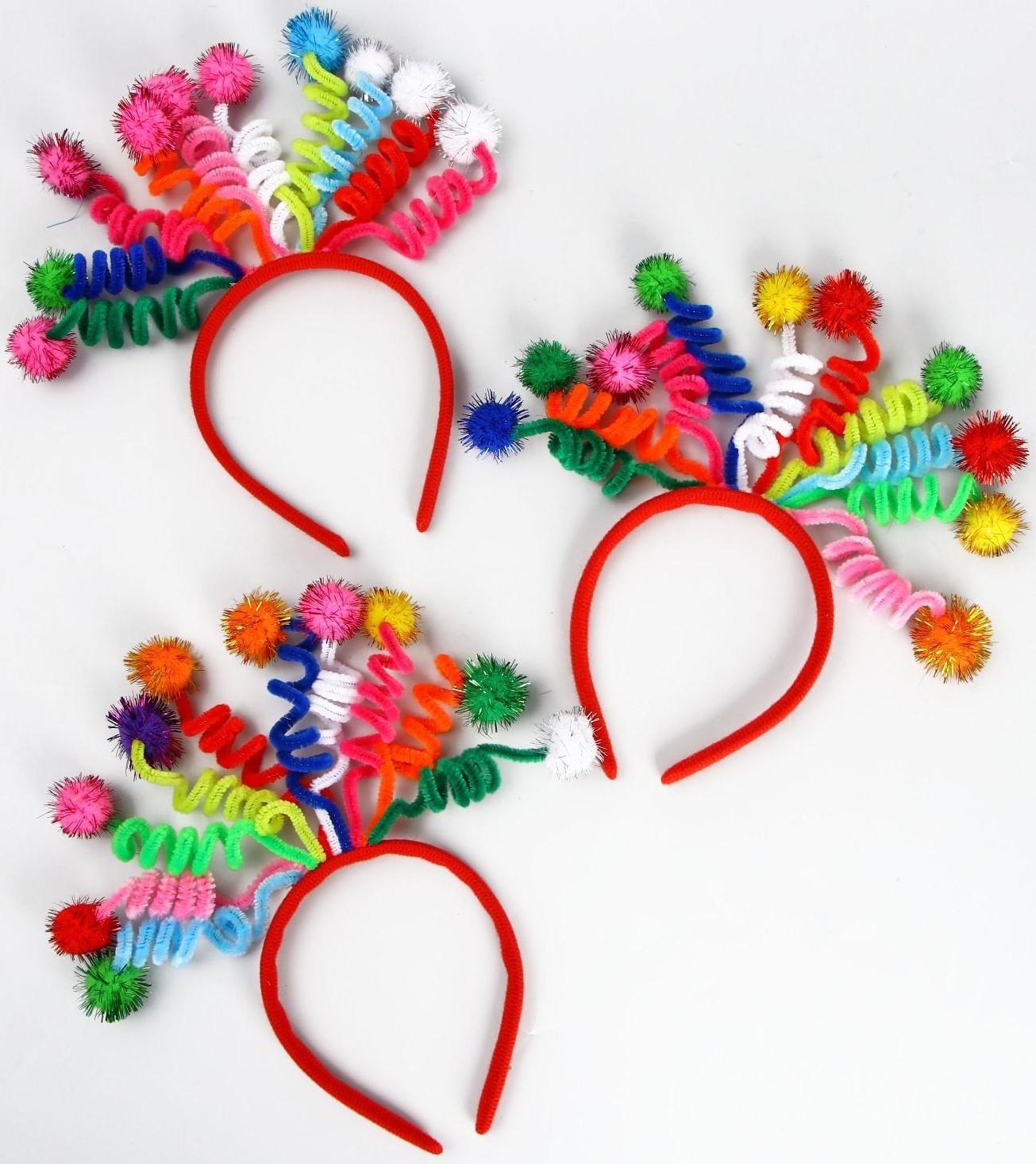 Карнавальный ободок «Бомбошки», цвета МИКС