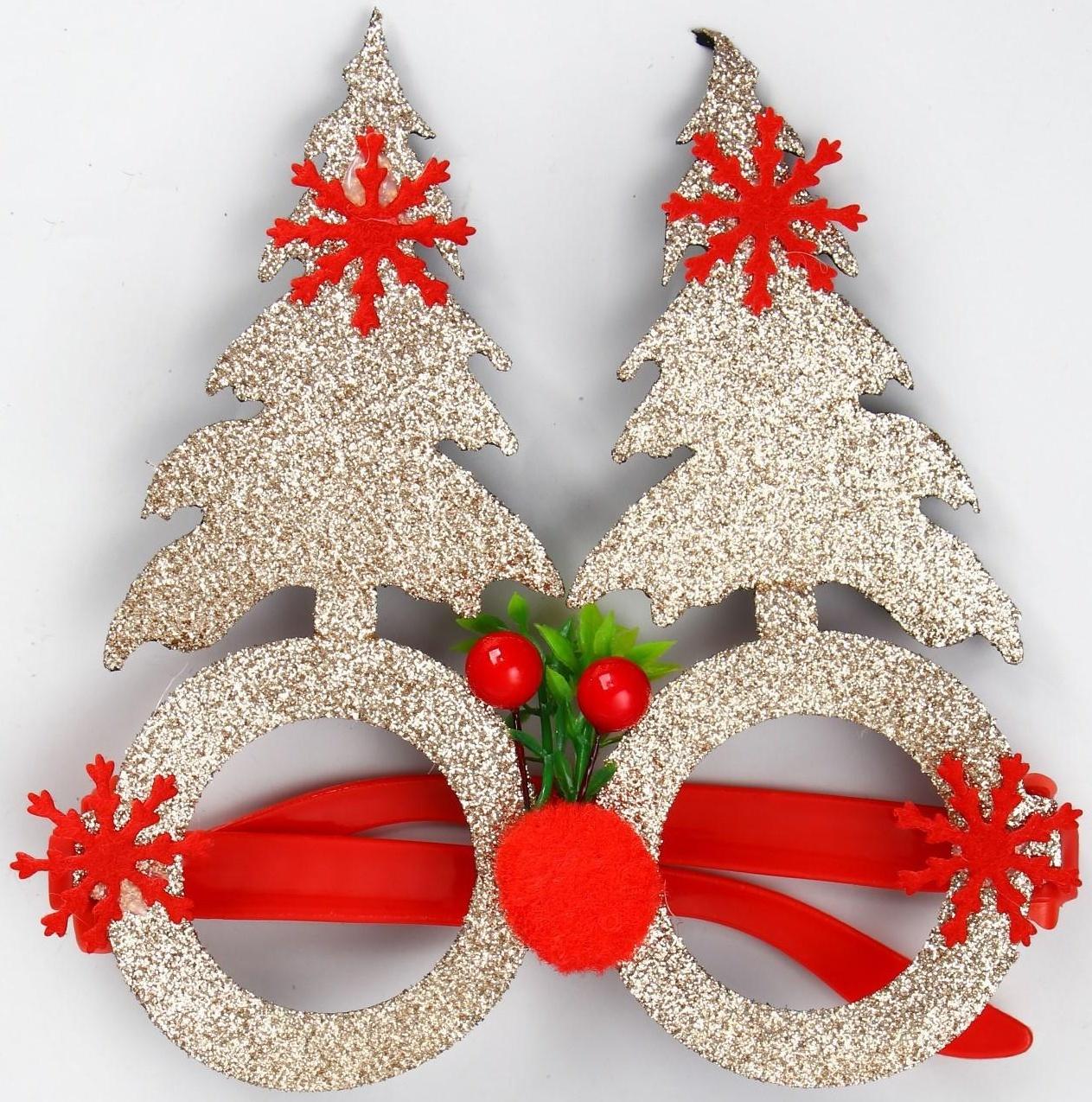 Карнавальные очки «Ёлочки»