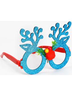 Карнавальные очки «Узор», цвет голубой