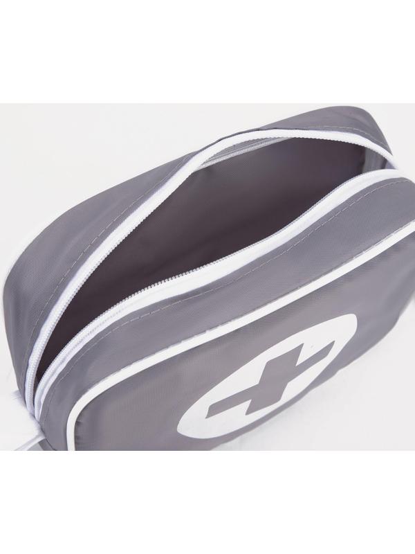 Косметичка на молнии, цвет серый