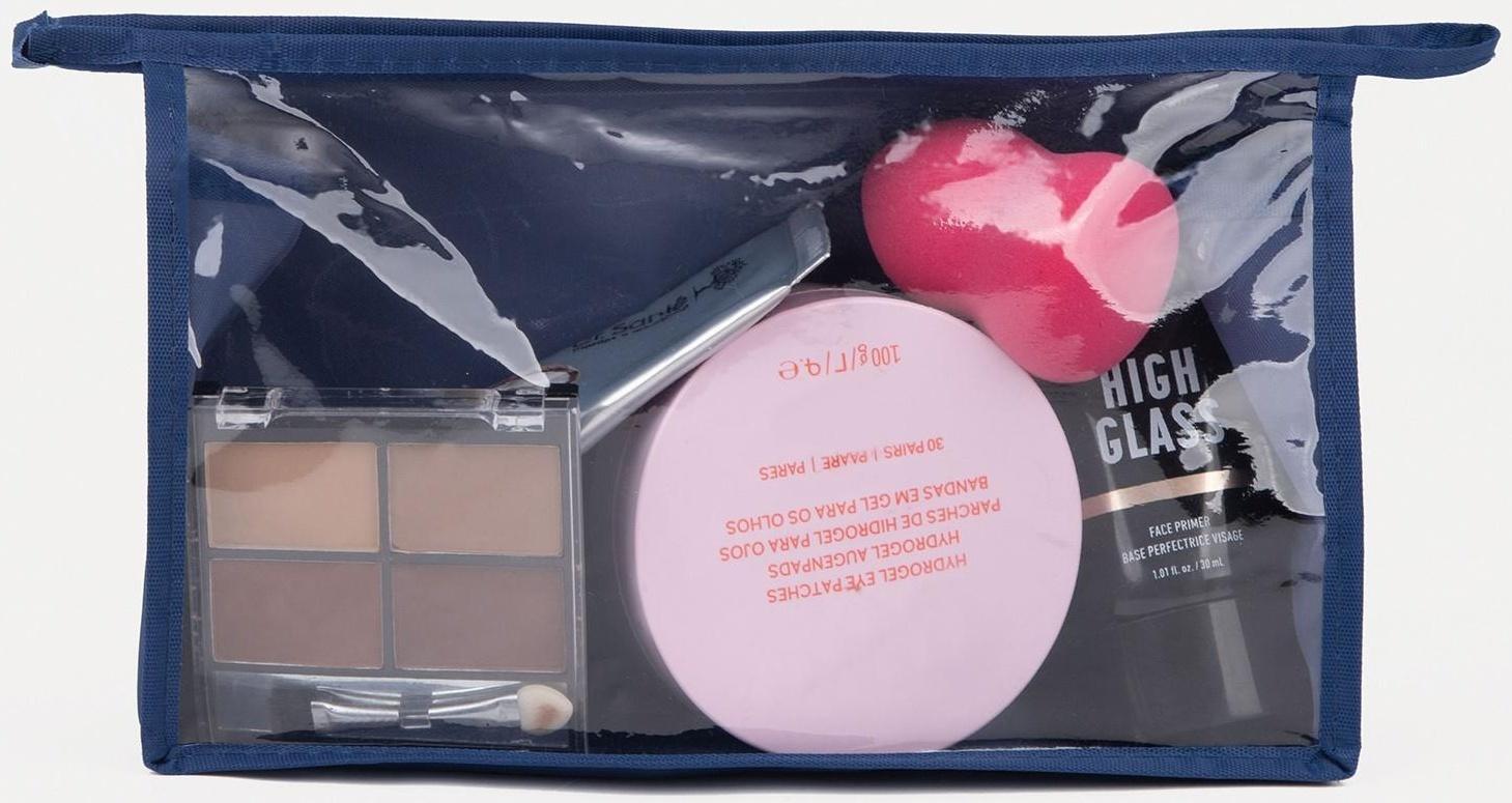 Косметичка на молнии, цвет синий