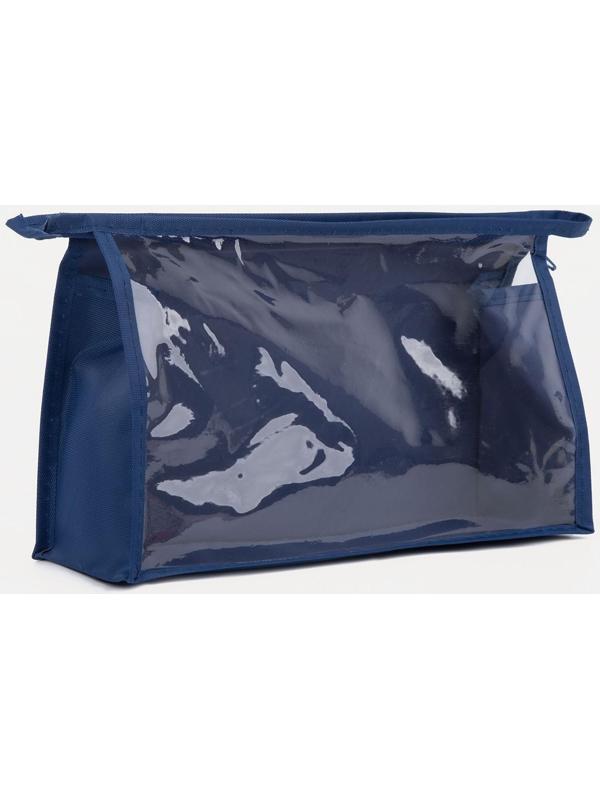 Косметичка на молнии, цвет синий