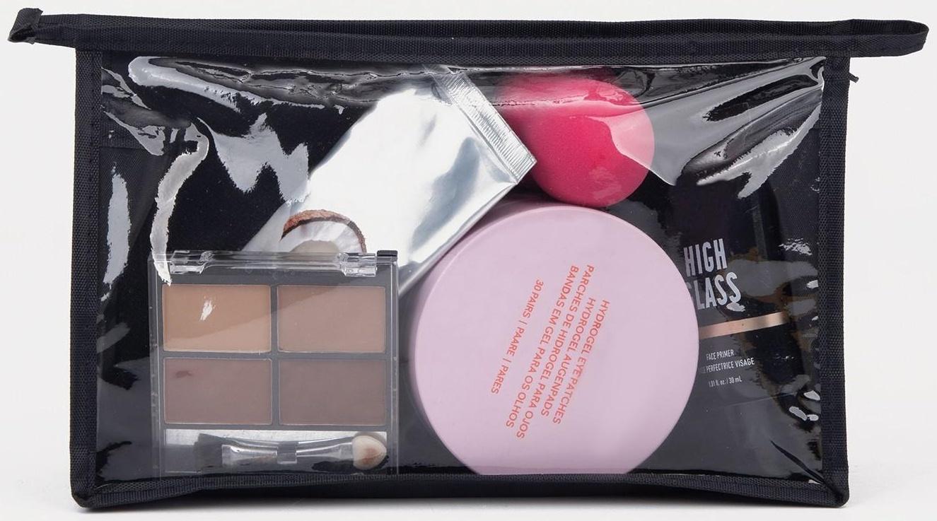 Косметичка на молнии, цвет чёрный