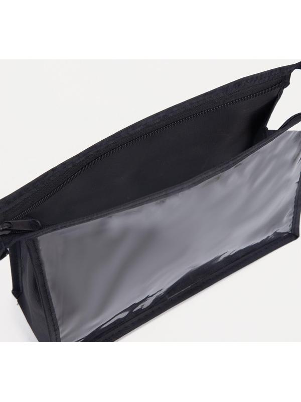 Косметичка на молнии, цвет чёрный