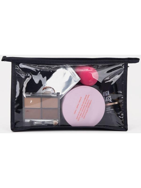 Косметичка на молнии, цвет чёрный