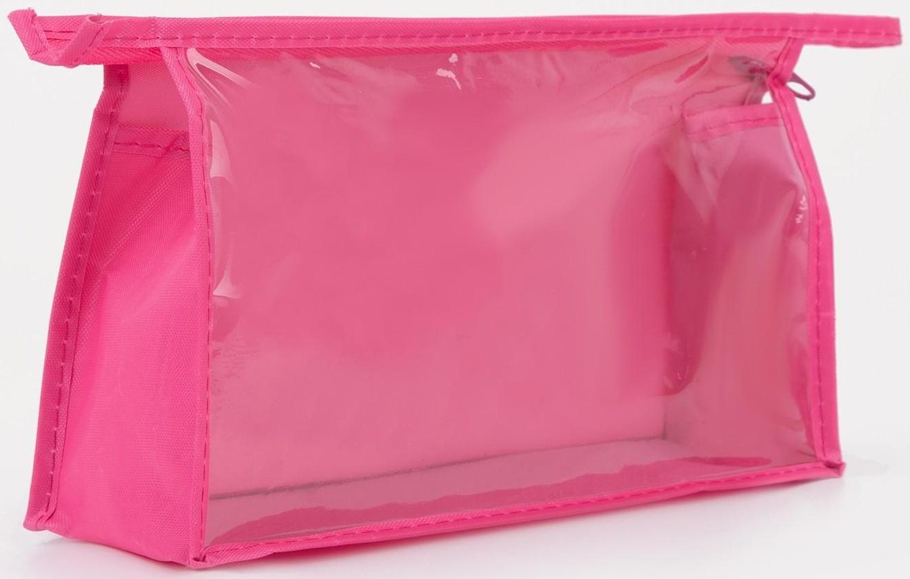 Косметичка на молнии, цвет розовый