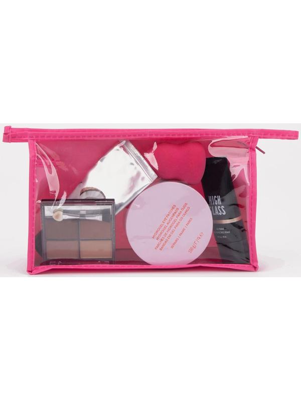 Косметичка на молнии, цвет розовый