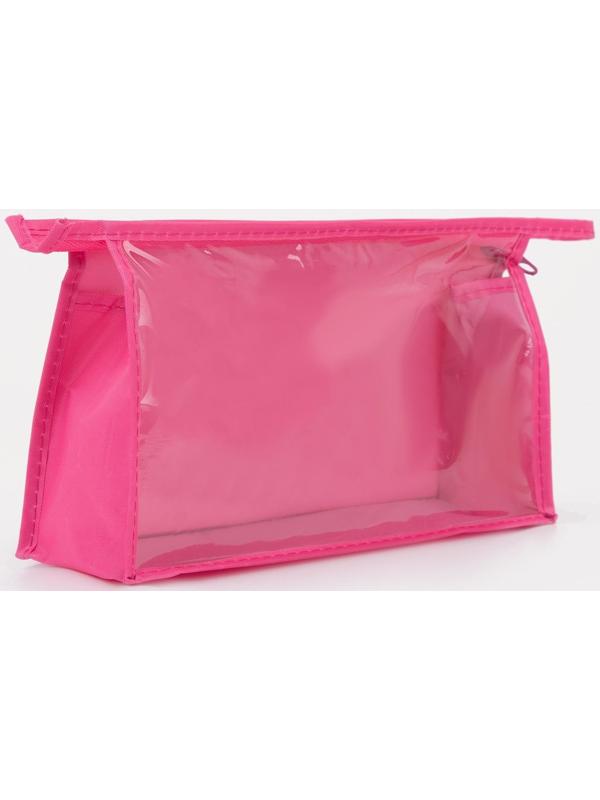 Косметичка на молнии, цвет розовый