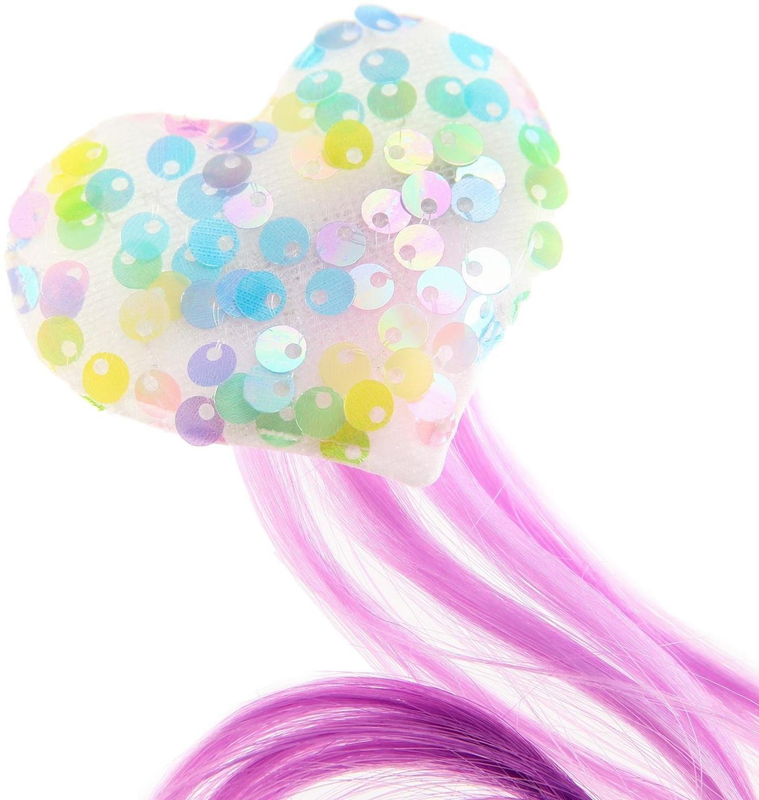 Прядь для волос на заколке 