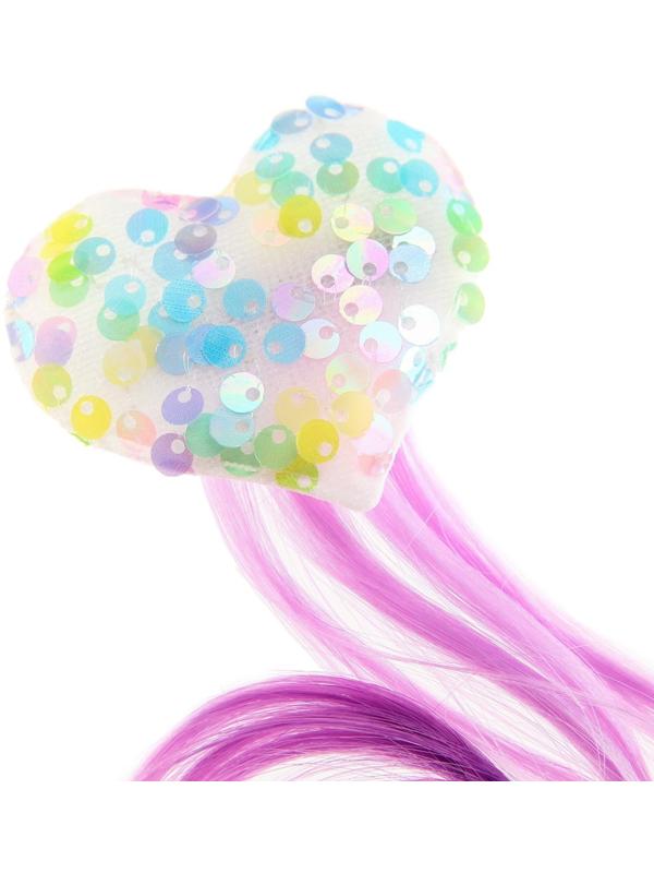 Прядь для волос на заколке 