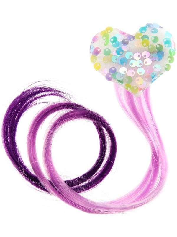 Прядь для волос на заколке 