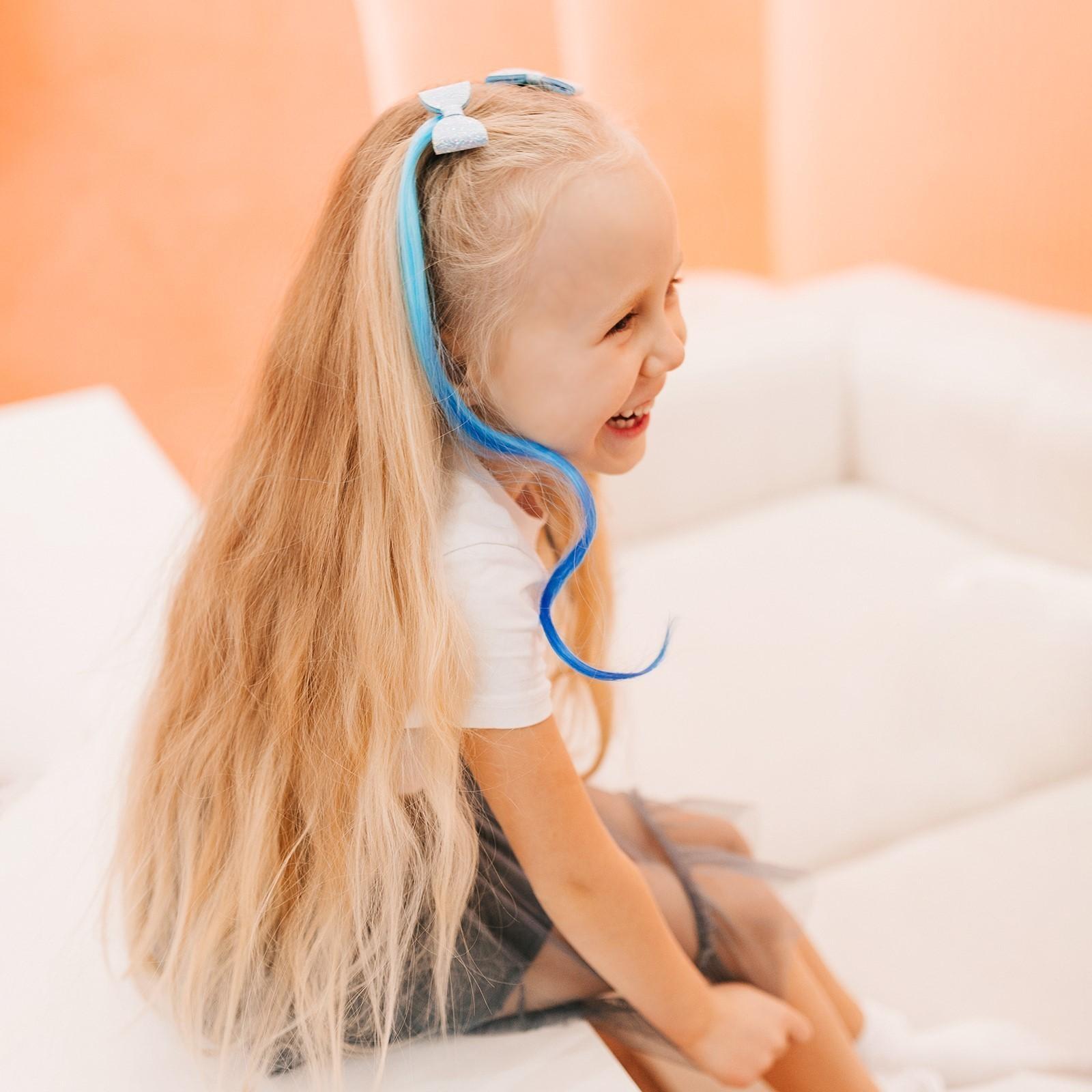 Набор прядей для волос на заколке 