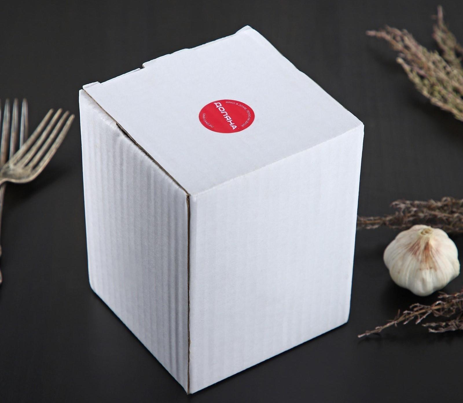 Ступка с пестиком из камня Доляна «Мрамор», 10×8 см, цвет белый